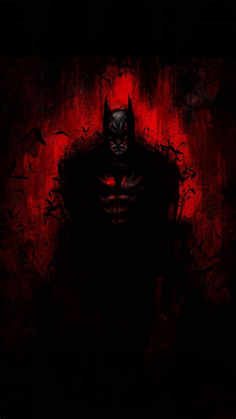 Download 1440x2560 Wallpaper Dark Artwork Batman Minimal Dc Comics