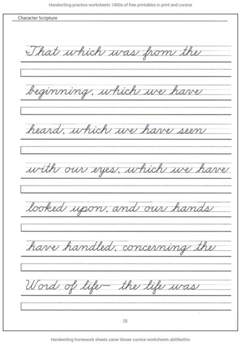 Aesthetic Handwriting Practice Sheets For Adults Free | Name Tracing