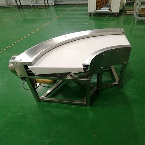 Stainless Steel 90 Degree Curve Conveyor 90 Degree Turn Belt Conveyor