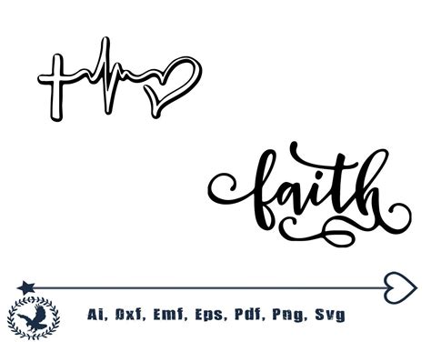 Faith Hope Love Heartbeat Svg Faith Svg Christian Svg Cut Etsy