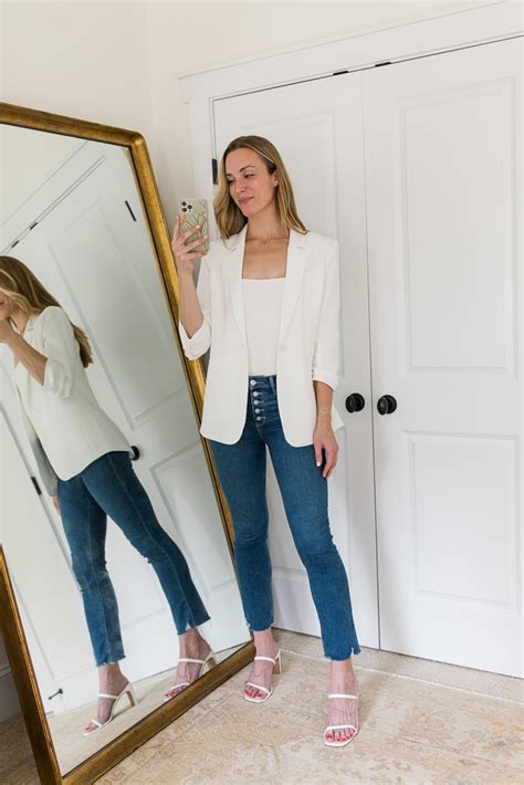 What To Wear With A White Blazer 7 Outfit Ideas Natalie Yerger