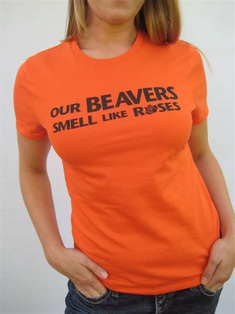 College Rivalry — Our Beavers Smell Like Roses Womens T Shirt