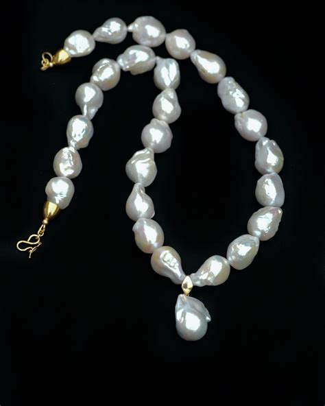 Baroque Freshwater Pearl Necklace Nepogodova New Zealand Fashion