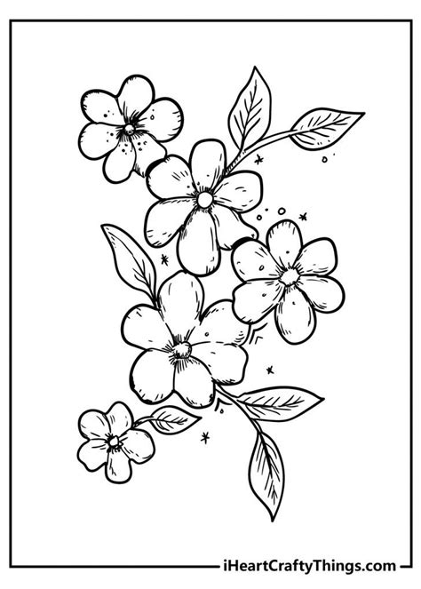 Printable Coloring Pages For Adults Flowers Button Inet2000
