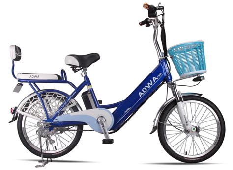 24 Aluminum Rims Lithium Single Speed City Bike Blue Pedal Assist