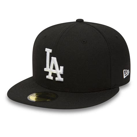 Official New Era La Dodgers Essential Black 59fifty Fitted Cap A250263