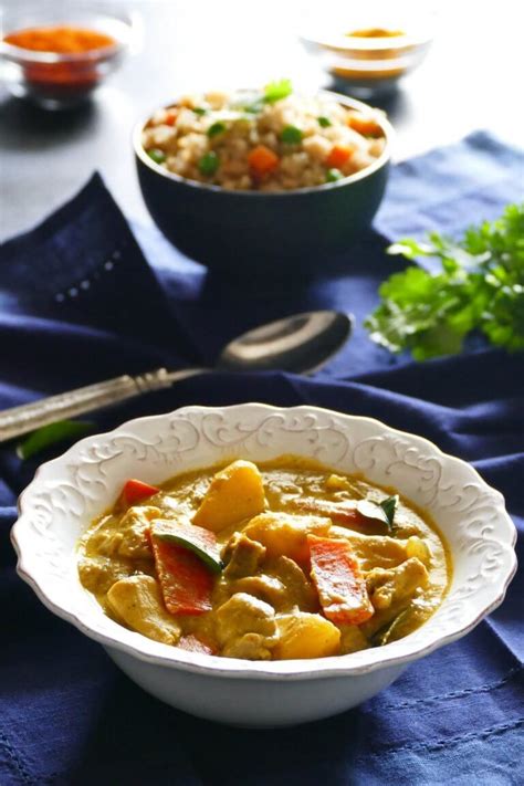 Stir up this chicken and brown rice combo and add in peas, carrots, mushrooms, broccoli—really any veggie that you have in the pantry and that your family is. Thai Instant Pot Yellow Curry with Chicken | Recipe | Thai ...