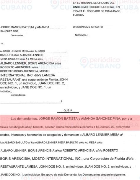 Sí hay demanda Ultrack y su esposa proceden contra Lenier y Boris