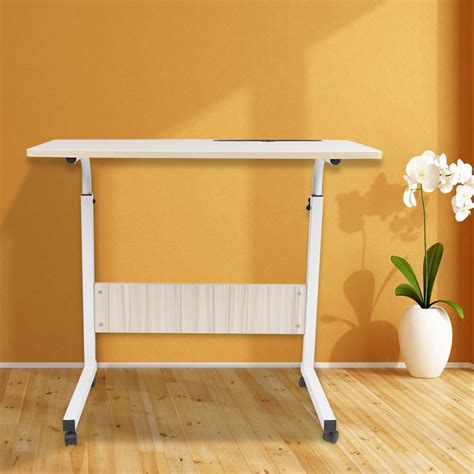 Ikea malm ablagetisch betttisch l190 x t36 cm rollen. Schreibtisch Laptoptisch Beistelltisch Bett Pflege Tisch auf Rollen Einstellbar | eBay