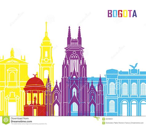 Download bogota skyline images and photos. Bogota skyline pop stock vector. Illustration of ...