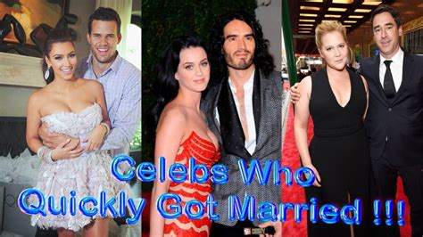 Celebs Who Quickly Got Married Celebs Got Married Married