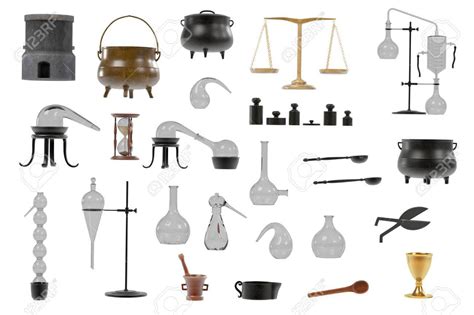 3d renderings of alchemy tools set | Alchemy, Tools, Tool set