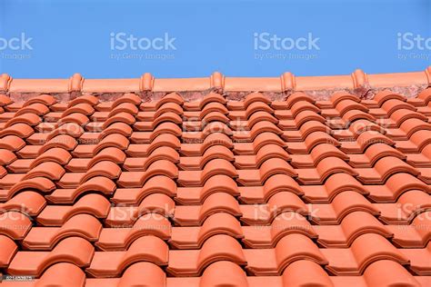 Red Roof Texture Tile Stock Photo Download Image Now Clay Frame