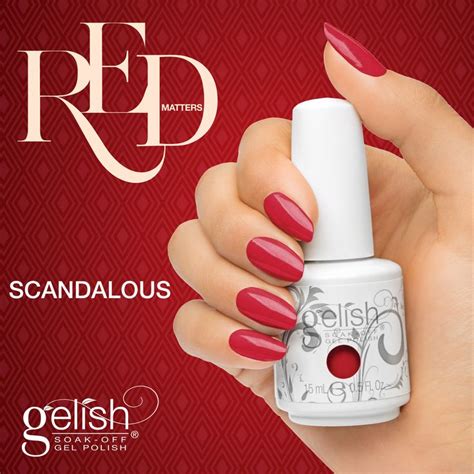 Gelish Scandalous From The Red Matters Collection Available Now On