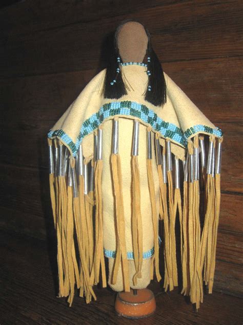 Native American Lakota Sioux Made Beaded Doll