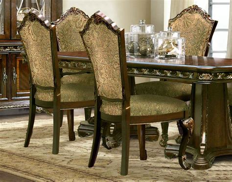 Traditional Cherry Formal 60 Round Dining Room Set 5pcs
