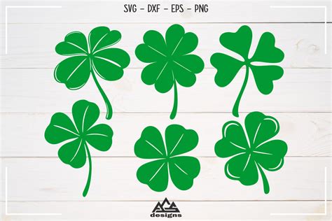 Four Leaf Clover Plants Svg Design By Agsdesign Thehungryjpeg