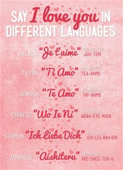 How to say i am fine in different languages. 1000+ images about I Love You on Pinterest | Different ...