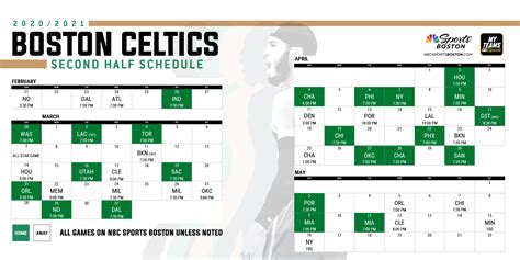 Boston Celtics Schedule Nbc Boston