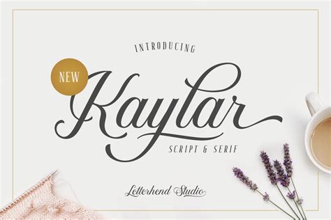 Kaylar - Elegant Script & Serif ~ Script Fonts ~ Creative Market