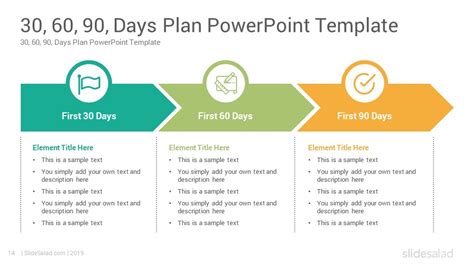 Free 30 60 90 Day Plan Powerpoint Template For Interview Free