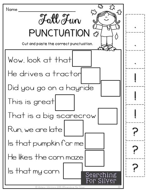 Free Printable Punctuation Worksheets For 1st Grade
