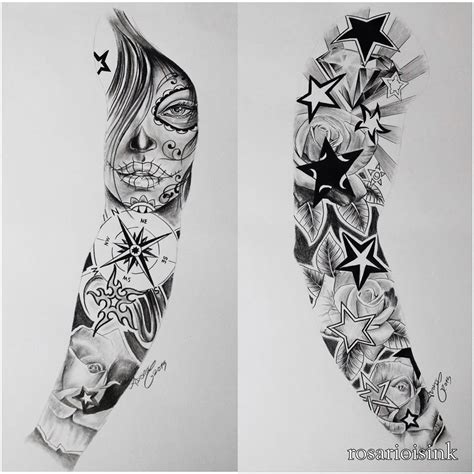 Full Arm Tattoo Stencils Arm Tattoo Sites