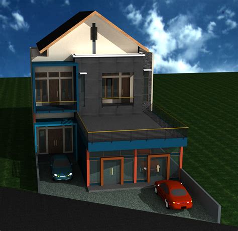 Cukup di setel di rumah, warung, toko, tempat usaha, dengan suara lirih yg penting terdengar, lakukan berulang2 pagi dan sore. Desain-Rumah-Usaha-2-Lantai | Tampak depan rumah tinggal ...