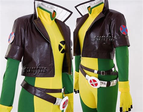 X Men X Men Rogue Cosplay Costume Jacket Jumpsuit Anime Custom Made