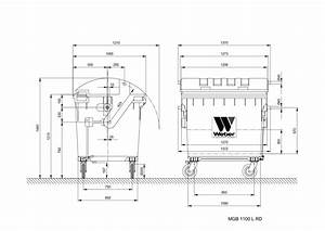Sizes Dimensions And Measures Of The Wheelie Bins 1100 L Rl Images