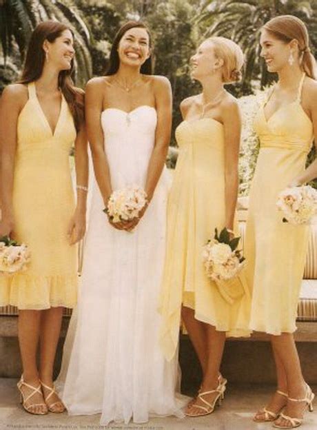 Well, that's the hairstyle ideas for the bridesmaid. Bridesmaid dresses different styles same color