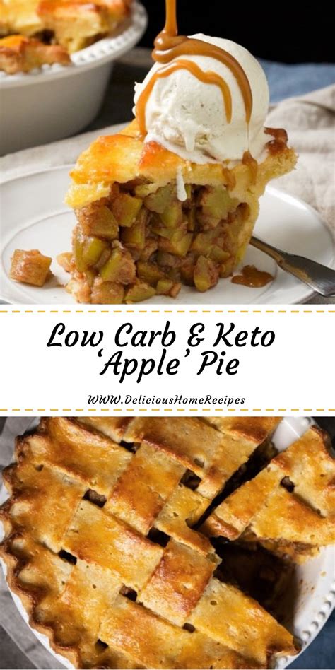 This low carb apple pie is everything you expect from an apple pie, just without the carbs! Low Carb & Keto 'Apple' Pie #christma #lunch | Bitbuzz Up