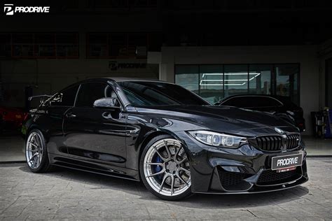Bmw M4 F82 Black With Bc Forged Hca162s Aftermarket Wheels Wheel Front