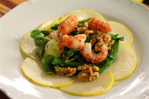 Gourmet Yabby Salad With Pears And Walnuts Recipe Sbs Food