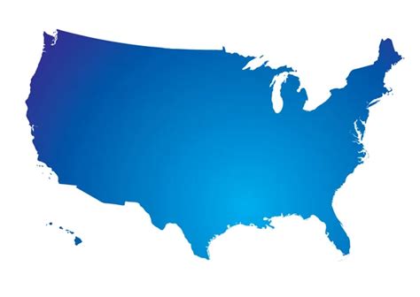 Download Stock Vector Blue Similar Usa Map United States Map United