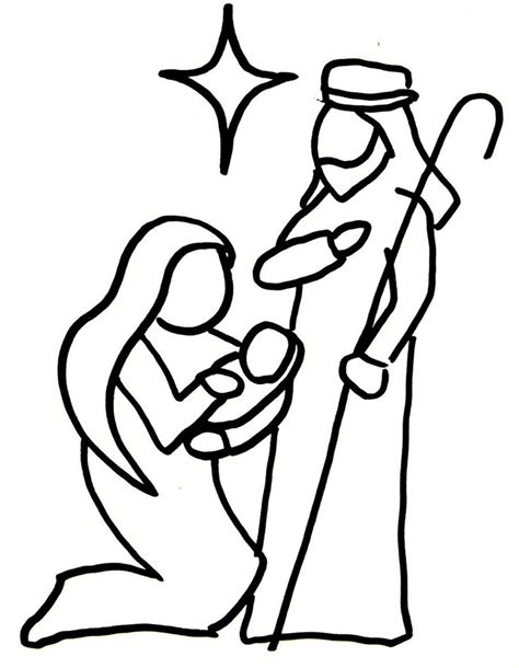 Image Result For Easy Nativity Drawings Christmas Nativity Simple