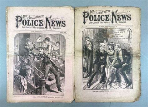 Group Of 2 The Illustrated Police News Law Courts And Weekly Record