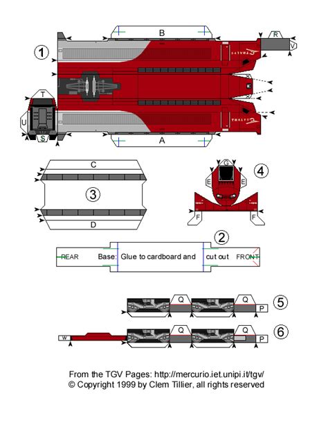 Motpbka 612×792 Paper Models Model Trains Paper Train