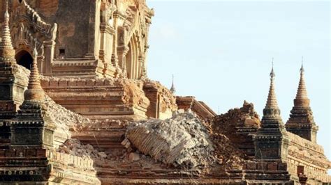 Myanmar Earthquake One Dead And Temples Damaged Bbc News