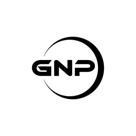Diseño De Logotipo De Letra Gnp En Ilustración Logotipo Vectorial