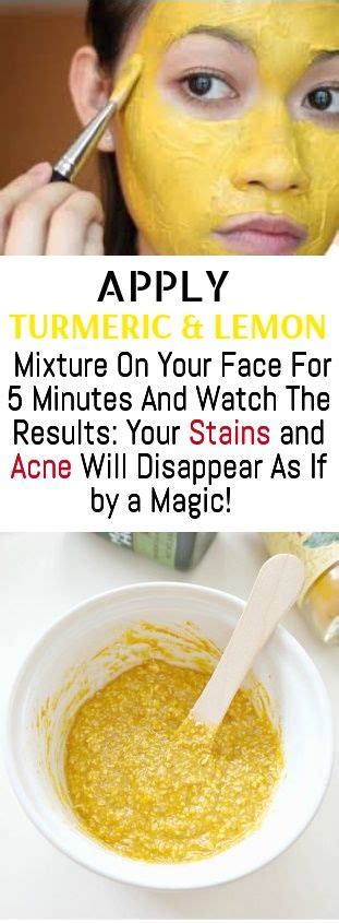 Brightening Turmeric And Lemon Diy Face Mask Health Plus