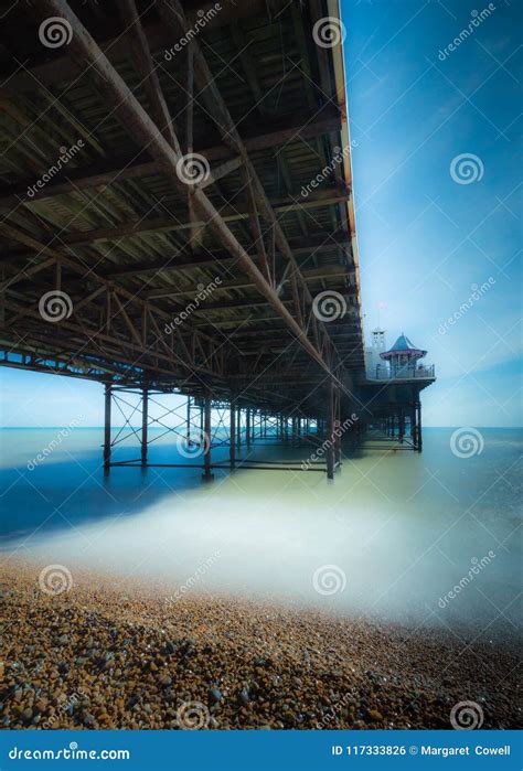 View Of Brighton Pier From Underneath Stock Photo Image Of Viewed