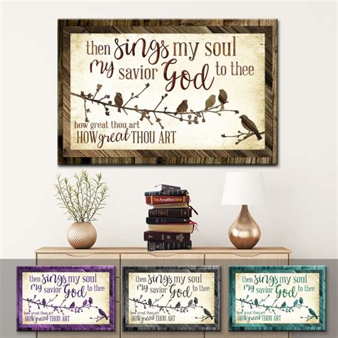 Then Sings My Soul My Savior God To Thee How Great Thou Art Wall Art