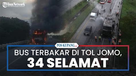 Bus Pahala Kencana Terbakar Di Tol Jombang Mojokerto Penumpang