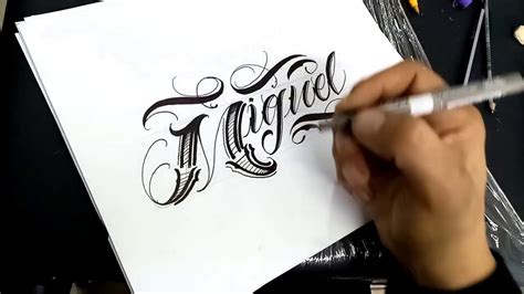 TIPOS DE Letras Para Tatuar Miguel DRAWING CHICANO LETTERING LETRAS DE