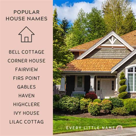 245 Best House Names Sweet Creative And Awesome Every Little Name