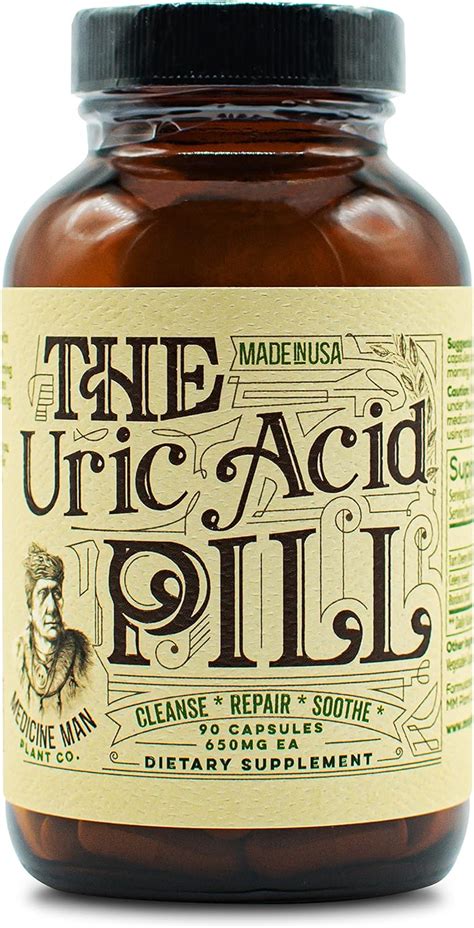 The Uric Acid Pill 90 Capsules Organic Uric Acid Supplement With Tart