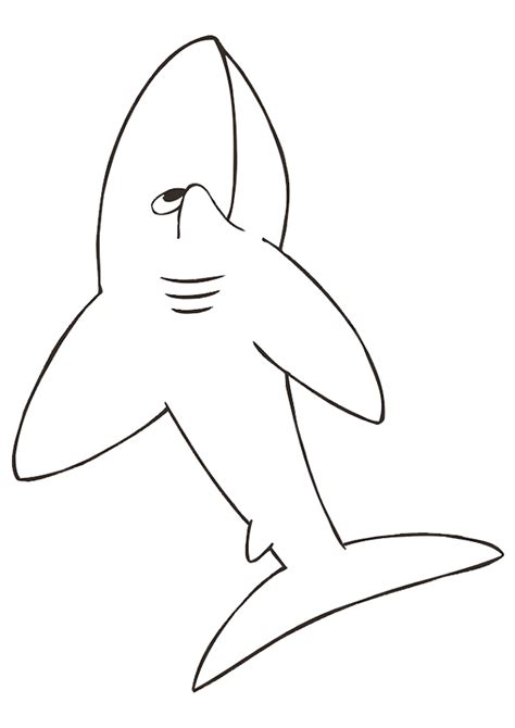 Tubarão para Colorir e Pintar Como Desenhar Bem Feito