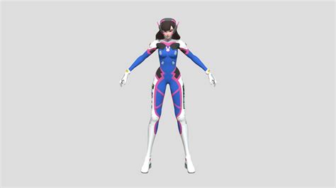 Overwatch Dva Fanart 3d Model By Mmin0 Ad692e1 Sketchfab