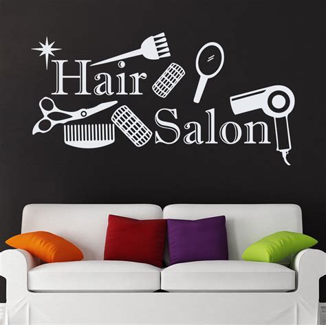 Buy Beauty Salon Wall Decal Hairdressing Hair Salon Vinyl Sticker Interior Art